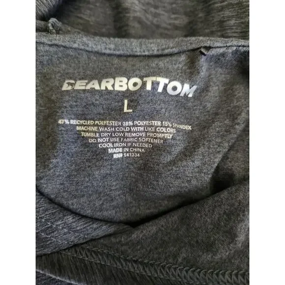 Bearbottom Mens Technical Hoodie sz L heathered gray outdoors hiking camping - Picture 5 of 7